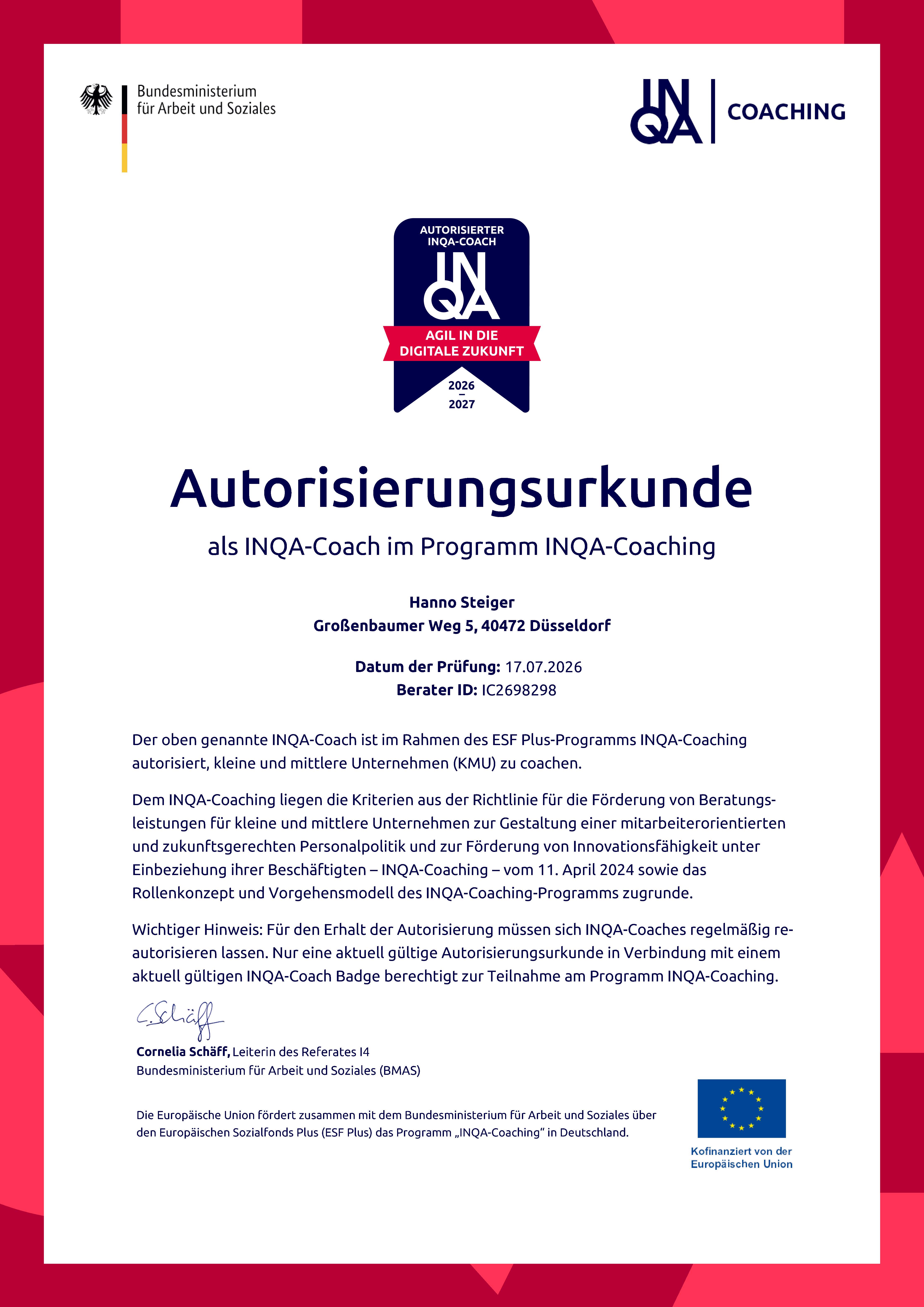 INQA-Coaching für wirksame Digitalisierung im Mittelstand